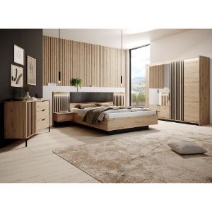 Obrazek Stoliki nocne TALLY 2sztuki dąb artisan/antracyt