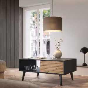 Obrazek Stolik kawowy WILLOW dąb artisan/czarny