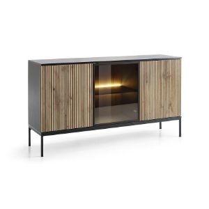 Obrazek Komoda Sento K154 czarny/dąb wotan