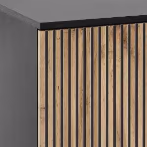 Obrazek Witryna Sento WTSZ104 czarny/dąb wotan