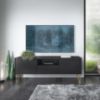 Obrazek Szafka RTV Harmony 144 czarny grafit/marmur black