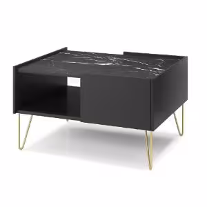 Obrazek Ława Harmony L97 czarny grafit/marmur black