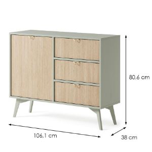 Obrazek Komoda Forest KSZD106 eukaliptus/jodełka scandi