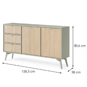 Obrazek Komoda Forest KSZ158 eukaliptus/jodełka scandi
