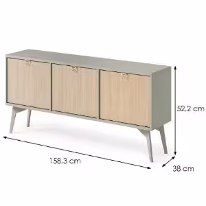 Obrazek Szafka RTV Forest 158 eukaliptus/jodełka scandi