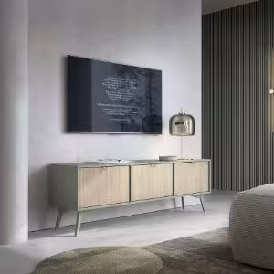 Obrazek Szafka RTV Forest 158 eukaliptus/jodełka scandi