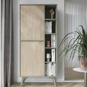 Obrazek Regał Forest RG80 eukaliptus/jodełka scandi