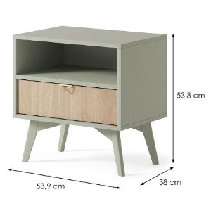 Obrazek Szafka nocna Forest S54 eukaliptus/jodełka scandi