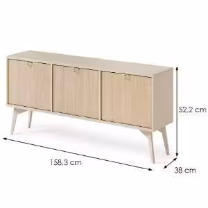 Obrazek Szafka RTV Forest 158 beż piaskowy/jodełka scandi