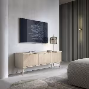 Obrazek Szafka RTV Forest 158 beż piaskowy/jodełka scandi