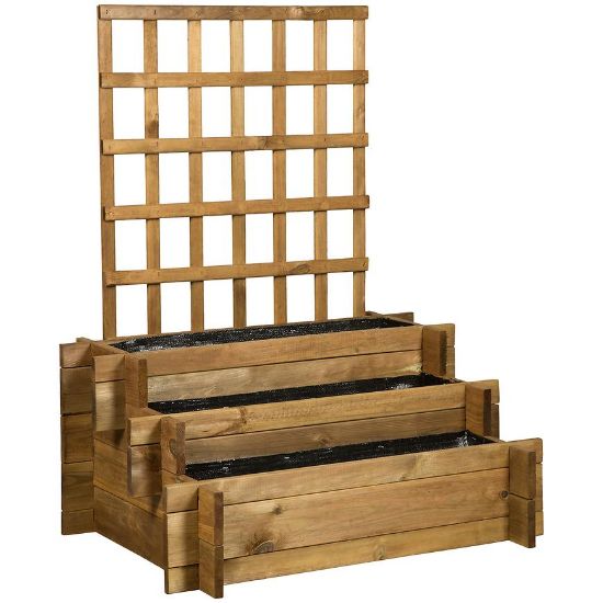 Obrazek Donica z piętrową kratką 80x60x100/38 cm