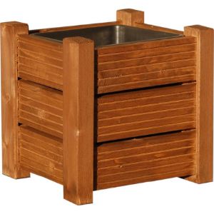 Obrazek Donica Sunset 1 wkład KDI brąz 34x34x33 cm