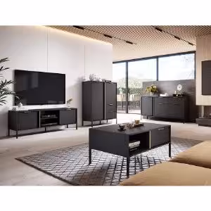 Obrazek Komoda LARS 153 3D Antracyt