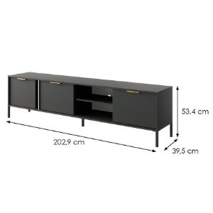 Obrazek Szafka RTV LARS F 203 Antracyt