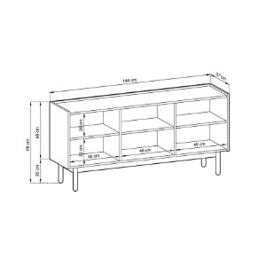 Obrazek Komoda Boho K144/68 rivera/marmur bianco