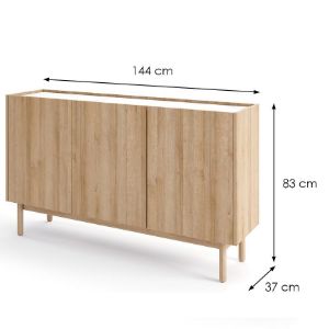 Obrazek Komoda Boho K144/83 rivera/marmur bianco