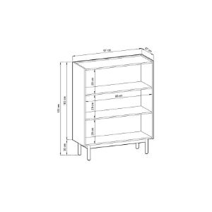 Obrazek Komoda Boho KD97 rivera/marmur bianco