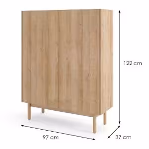 Obrazek Komoda Boho KD97 rivera/marmur bianco