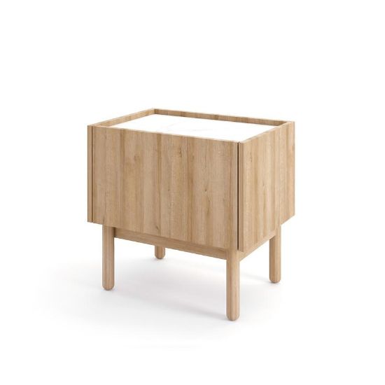 Obrazek Szafka nocna Boho S50 rivera/marmur bianco