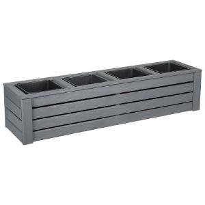 Obrazek Donica Kwartet IV szary