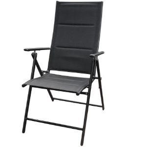 Obrazek Krzesło Pia z wypełnieniem 7-pozycyjne czarne