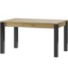Obrazek Stół rozkładany Lucas 40 140/210x90cm Artisan/Czarny Mat