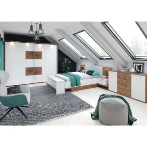 Obrazek Ławka 65 Livorno dąb wotan/biały