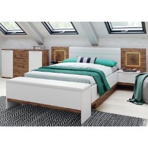 Obrazek Ławka 65 Livorno dąb wotan/biały