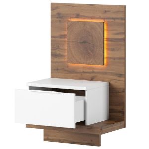 Obrazek Szafka nocna L 68 Livorno dąb wotan/biały
