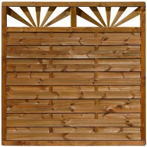 Obrazek Płot Sunset 179x179 cm z ornamentem