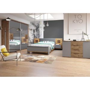 Obrazek Szafka nocna L 68 Livorno dąb wotan/szary bazaltowy