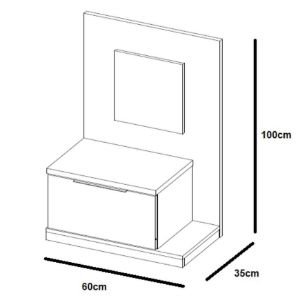 Obrazek Szafka nocna L 68 Livorno dąb wotan/szary bazaltowy