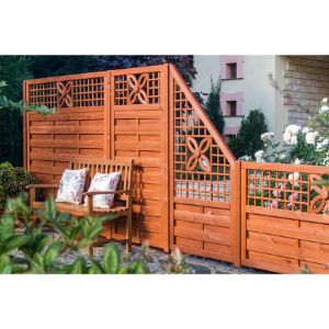 Obrazek Płot Wolin z ornamentem 90x180/90 cm