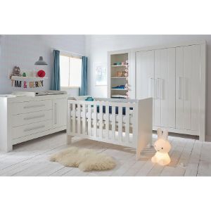 Obrazek Komoda 3 szufladowa + 1 drzwi CALMO biały