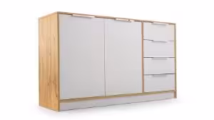 Obrazek Komoda Lati 2D4S dąb wotan/biały