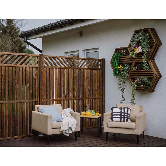 Obrazek Półka Hexen maxi czekolada 80x20x69 cm