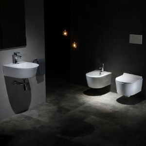 Obrazek Miska zawieszana Hexx Rimless z deską wolnoopadającą