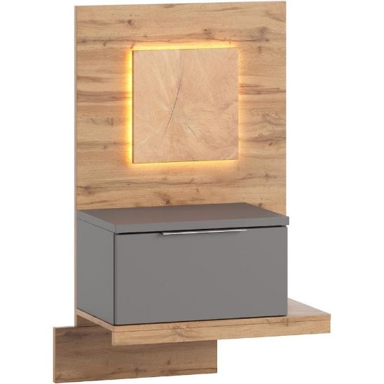 Obrazek Szafka nocna L 68 Livorno dąb wotan/szary bazaltowy