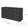 Obrazek Komoda Siena czarny