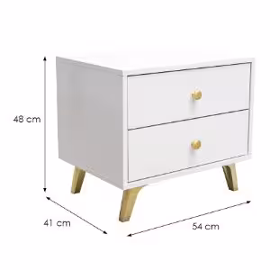 Obrazek Stolik nocny Siena biały