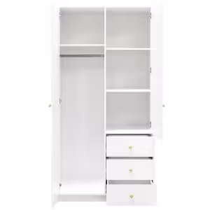 Obrazek Szafa Siena D2 biały / lustro