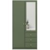 Obrazek Szafa Siena 2 D2 butelkowa zieleń / lustro