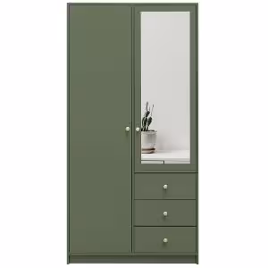 Obrazek Szafa Siena 2 D2 butelkowa zieleń / lustro