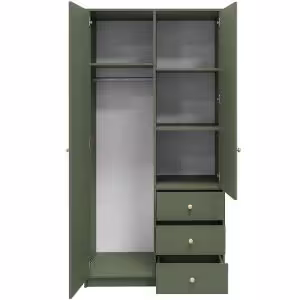 Obrazek Szafa Siena 2 D2 butelkowa zieleń / lustro