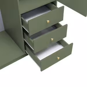 Obrazek Szafa Siena 2 D2 butelkowa zieleń / lustro