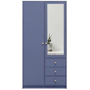 Obrazek Szafa Siena 2 D2 zgaszony błękit / lustro