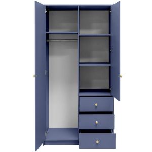 Obrazek Szafa Siena 2 D2 zgaszony błękit / lustro