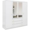 Obrazek Szafa Siena D4 biały / lustro