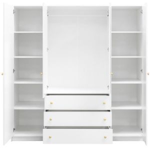 Obrazek Szafa Siena D4 biały / lustro