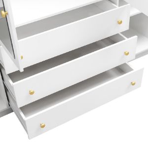 Obrazek Szafa Siena D4 biały / lustro